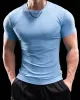 High Stretch Ribbed Stripe Crew Neck Tee sold by Aha Selected
