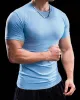 High Stretch Ribbed Stripe Crew Neck Tee sold by Aha Selected