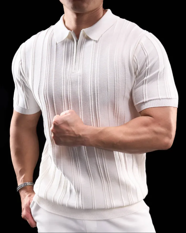 Quarter Zip High Stretch Pintuck Polo sold by Aha Selected product image thumbnail 2