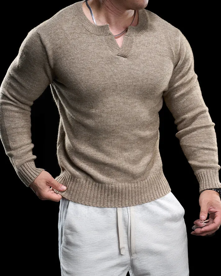 Ribbed V Neck Premium Sweater sold by Aha Selected product image thumbnail 3