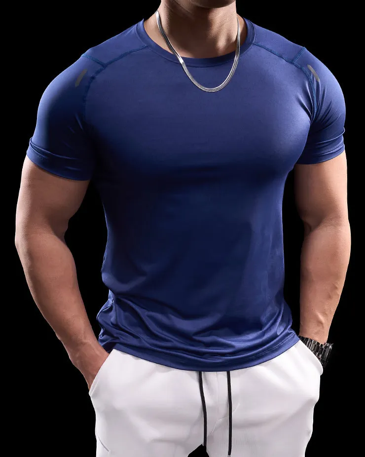 Quick Dry Short Sleeve Gym T-shirt sold by Aha Selected product image thumbnail 5
