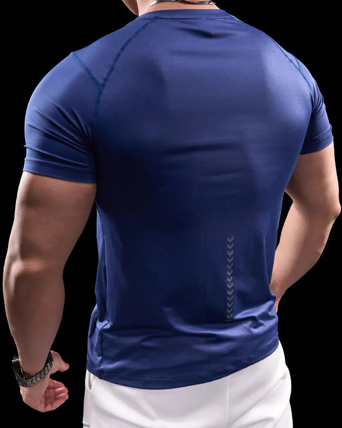 Quick Dry Short Sleeve Gym T-shirt sold by Aha Selected product image thumbnail 2