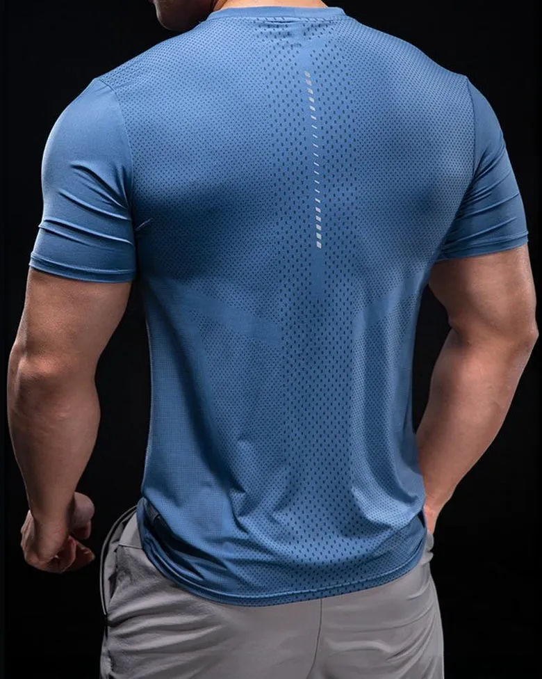 Quick Dry Short Sleeve Running T-shirt sold by Aha Selected