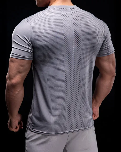 Quick Dry Short Sleeve Running T-shirt sold by Aha Selected product image thumbnail 3