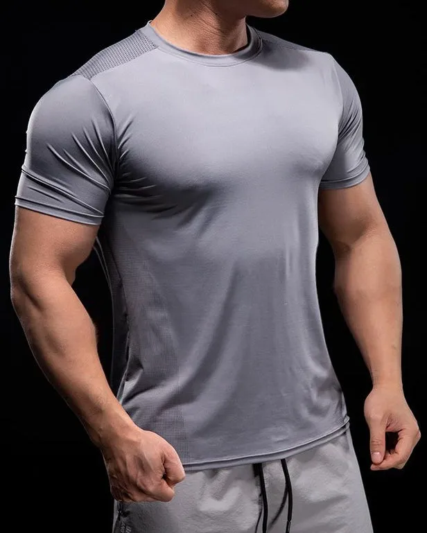 Quick Dry Short Sleeve Running T-shirt sold by Aha Selected product image thumbnail 4
