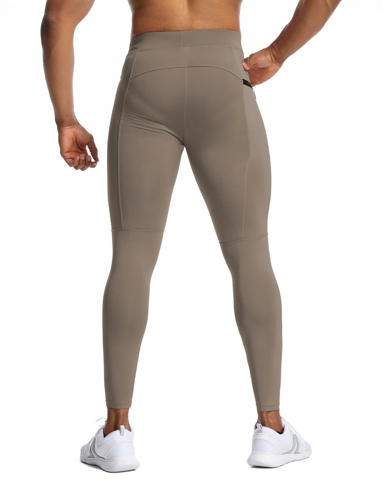 Compression Leggings With Zip Pocket sold by Aha Selected product image thumbnail 5