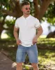 Striped Everyday Polo Knit Shirt sold by Aha Selected
