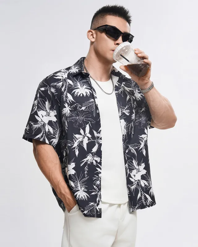 Holiday print SS shirt flora New sold by Aha Selected
