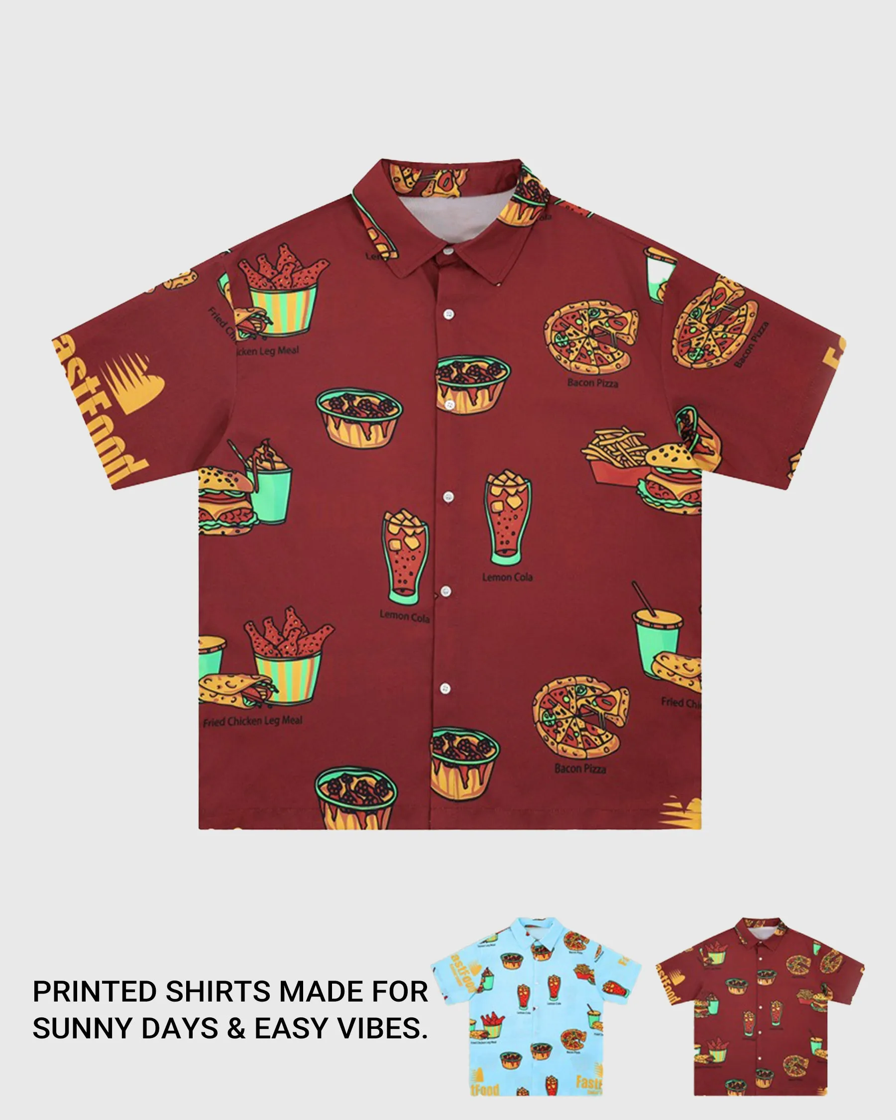 Holiday print SS shirt Foodie sold by Aha Selected