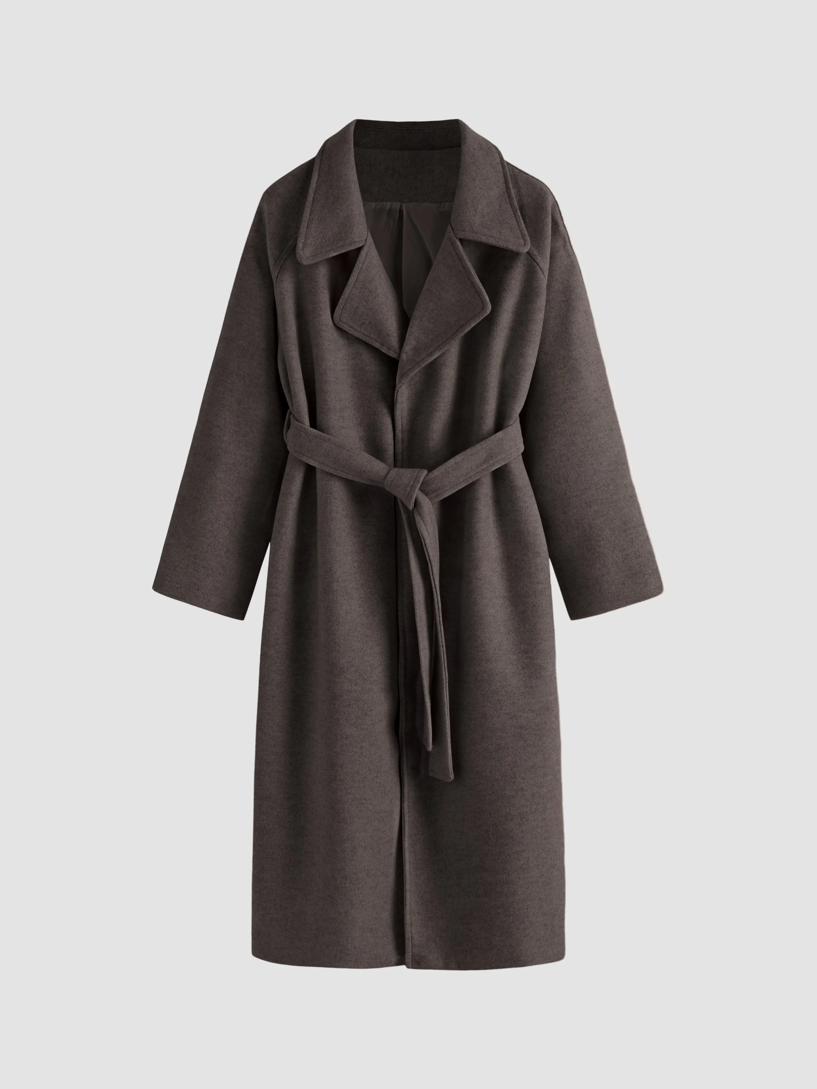 Soft Wool Belted Long Coat sold by Aha Selected product image thumbnail 2