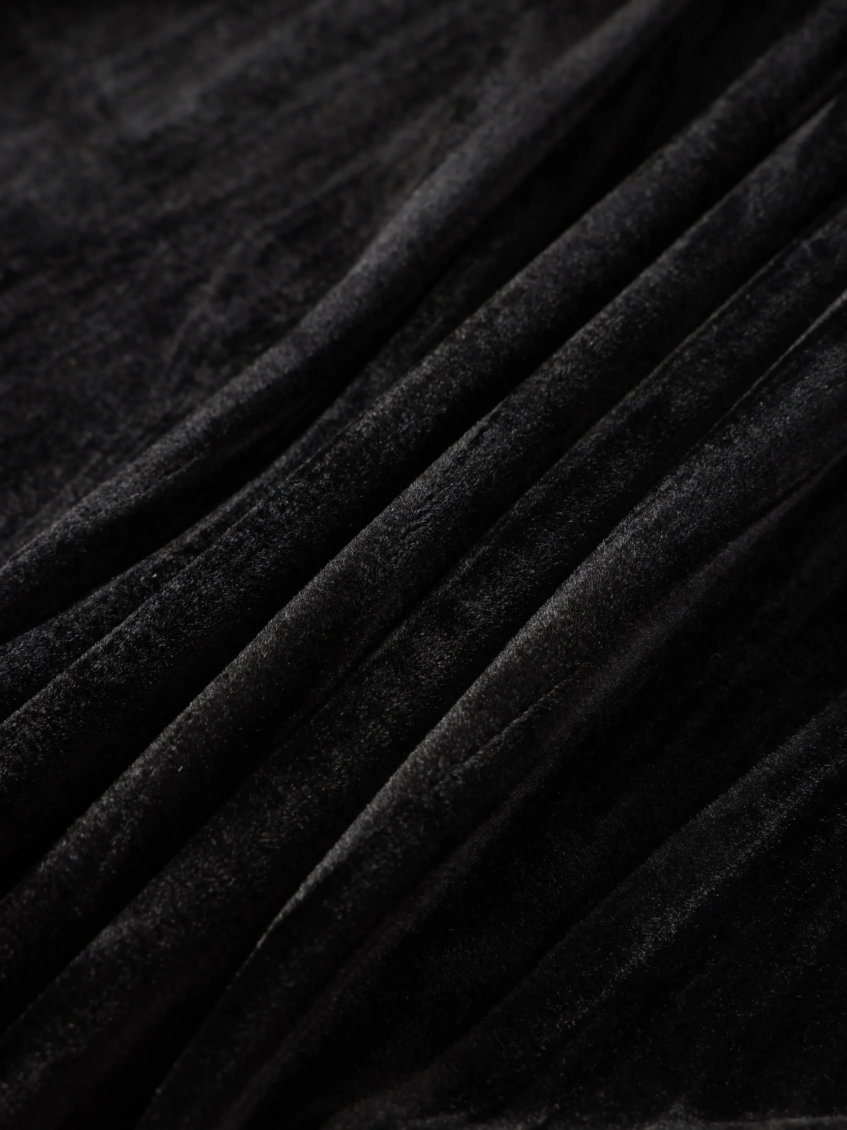 Embossed Velvet Elastic Waist Wide-Leg Pants sold by Aha Selected product image thumbnail 5