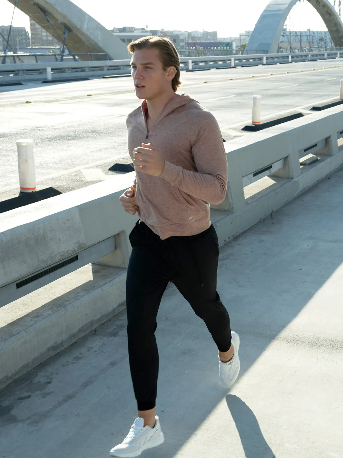 Softest Performance Stretch Half Zip Hoodie sold by Aha Selected product image thumbnail 2