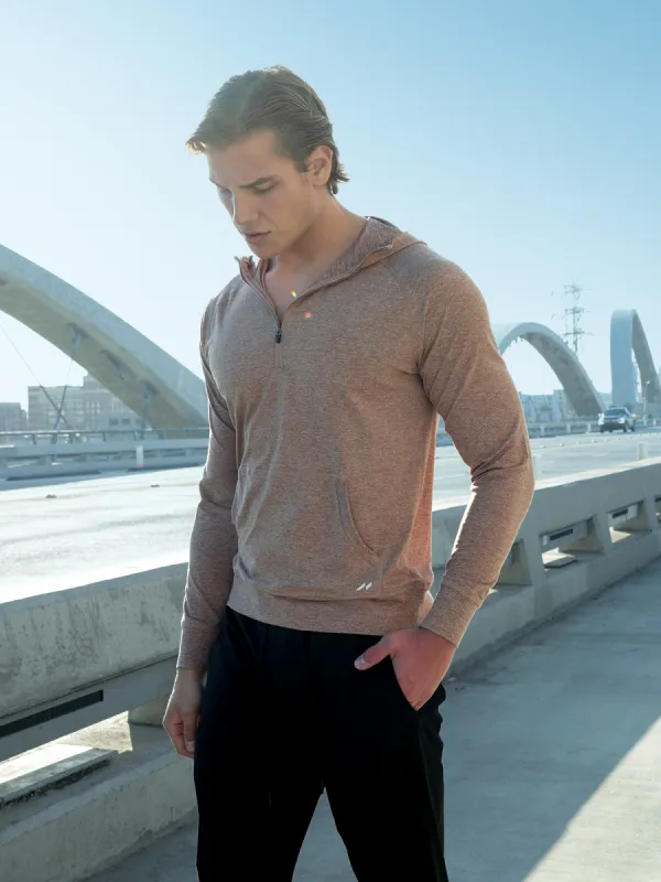 Softest Performance Stretch Half Zip Hoodie sold by Aha Selected