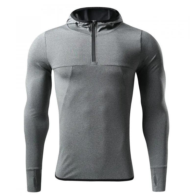 Men’s Long-Sleeve Hooded Active T-Shirt sold by Aha Selected product image thumbnail 3
