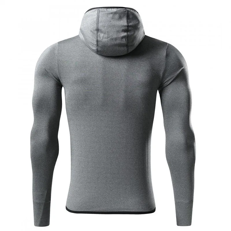 Men’s Long-Sleeve Hooded Active T-Shirt sold by Aha Selected product image thumbnail 4