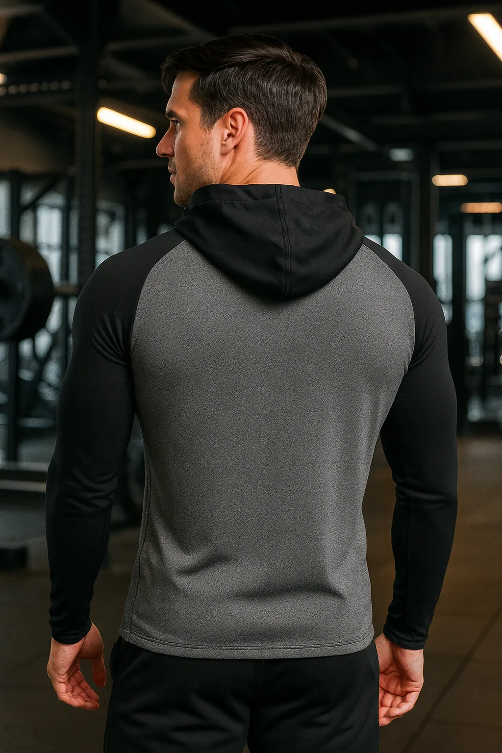 Men’s Long-Sleeve Hooded Active Top sold by Aha Selected product image thumbnail 2