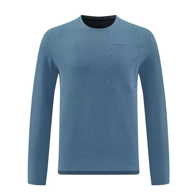 Men’s Long-Sleeve Crew Neck Sports T-Shirt sold by Aha Selected product image thumbnail 3