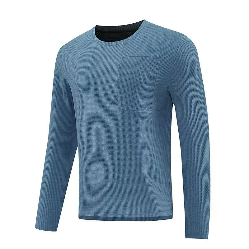 Men’s Long-Sleeve Crew Neck Sports T-Shirt sold by Aha Selected product image thumbnail 4