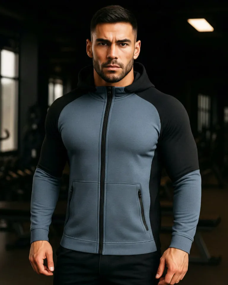 Men’s Full-Zip Hooded Sports Jacket sold by Aha Selected