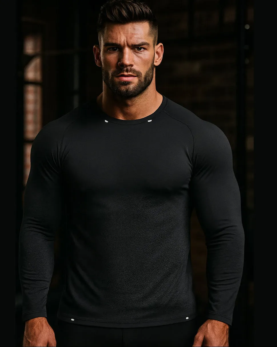 Men’s Long-Sleeve Sports T-Shirt sold by Aha Selected