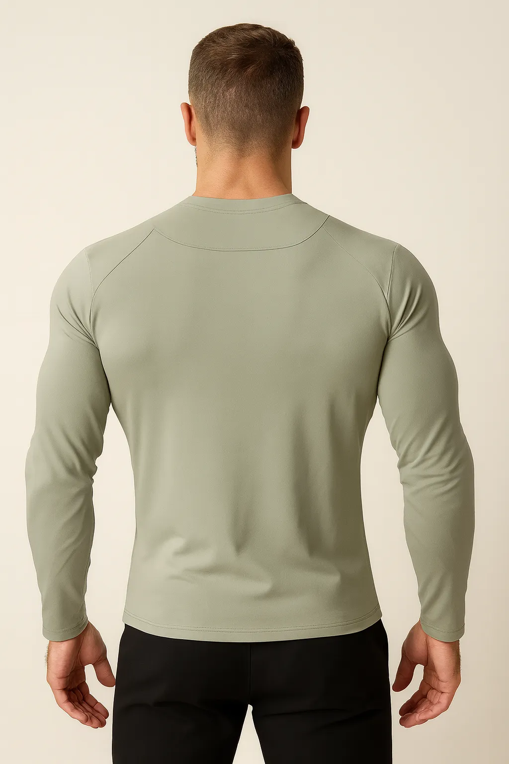 Men's Seamless Quick-Dry Performance Long-Sleeve T-Shirt sold by Aha Selected product image thumbnail 5