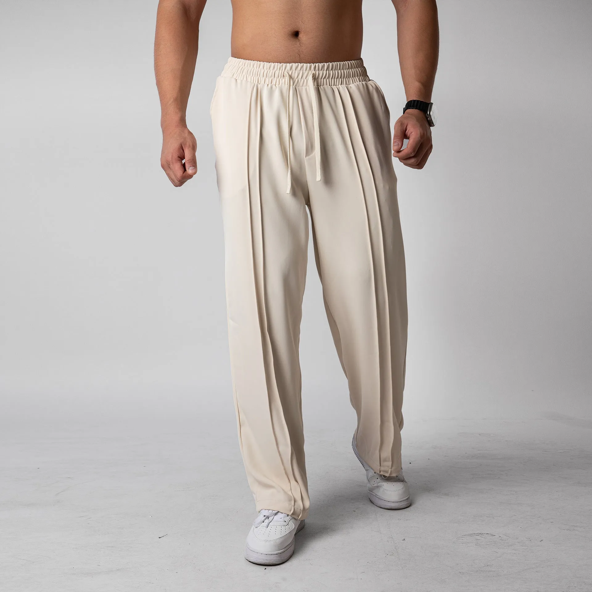 Men's Loose Fit Straight-Leg Sweatpants sold by Aha Selected product image thumbnail 2
