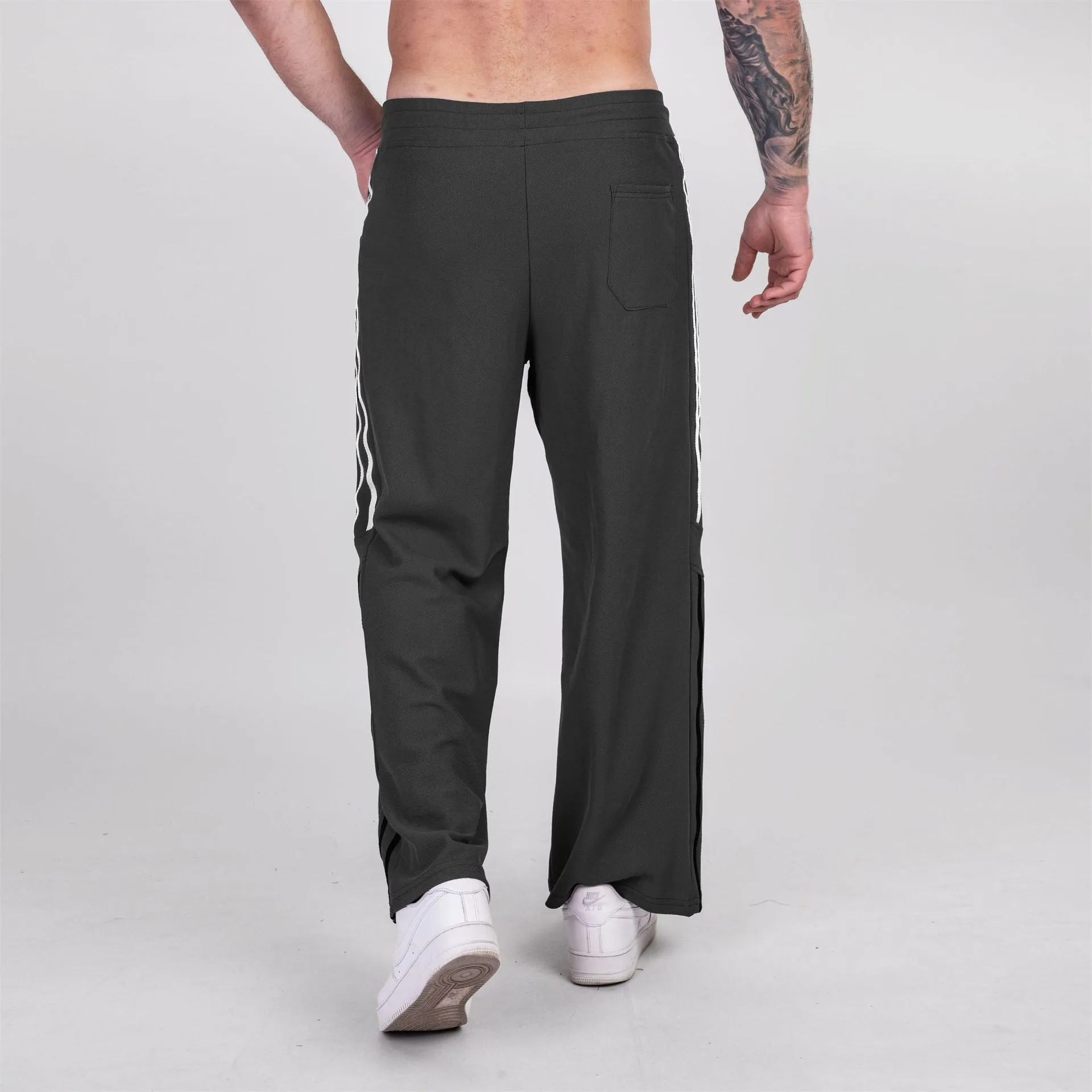 Men’s Casual Wide Leg Striped Loose Fit Sports Pants sold by Aha Selected product image thumbnail 4