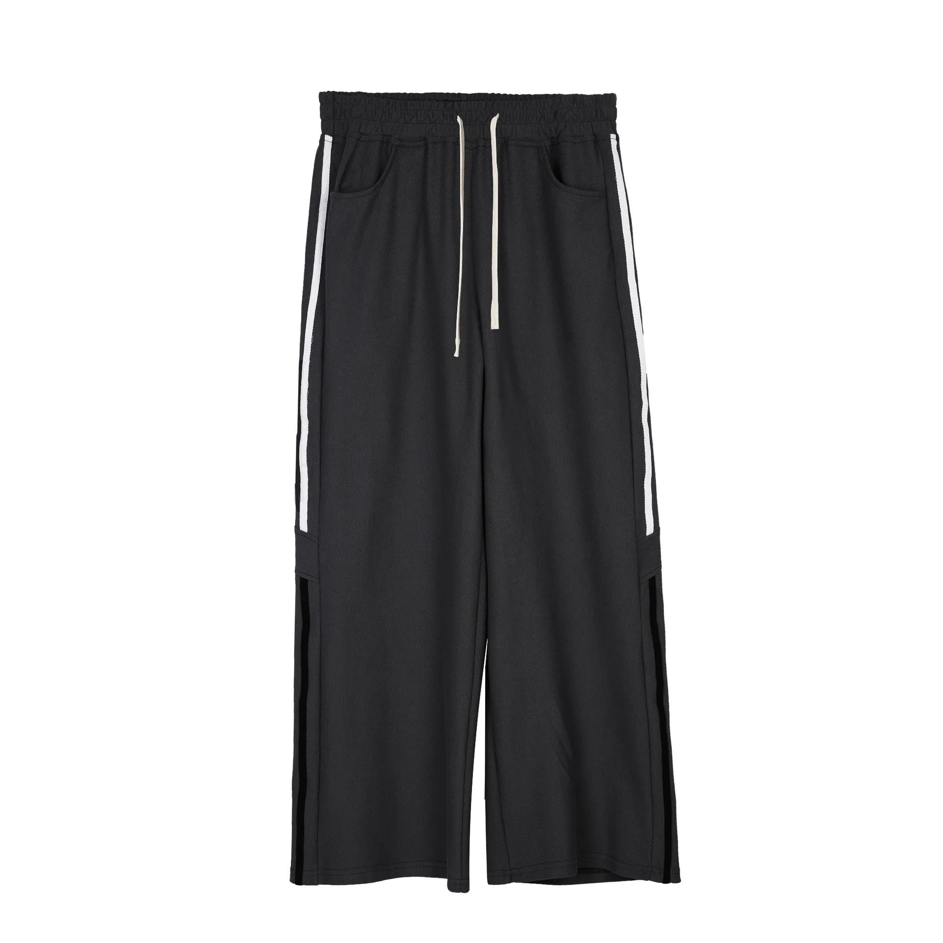 Men’s Casual Wide Leg Striped Loose Fit Sports Pants sold by Aha Selected product image thumbnail 5