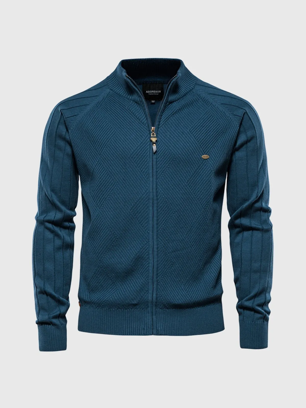 M's Jacquard Full-zip Sweater Cardigan sold by Aha Selected product image thumbnail 2