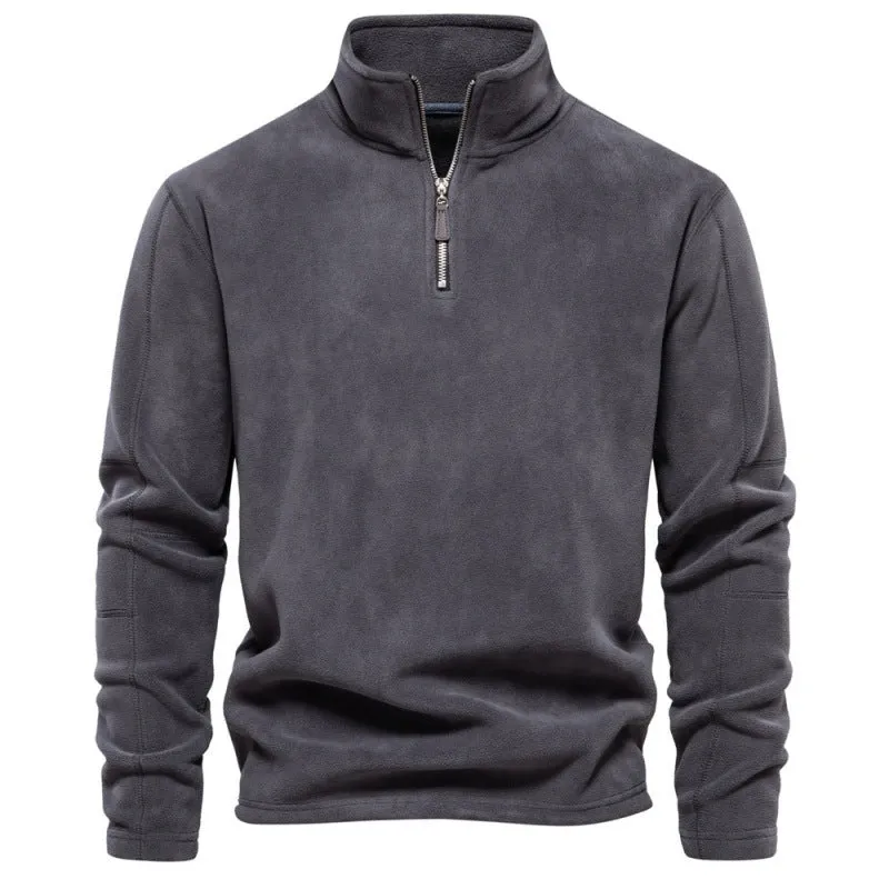 Men’s Warm Fleece Half-Zip Pullover sold by Aha Selected product image thumbnail 2