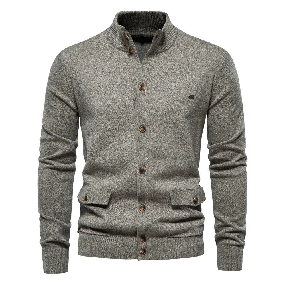 Classic Button-Up Knit Cardigan sold by Aha Selected product image thumbnail 2