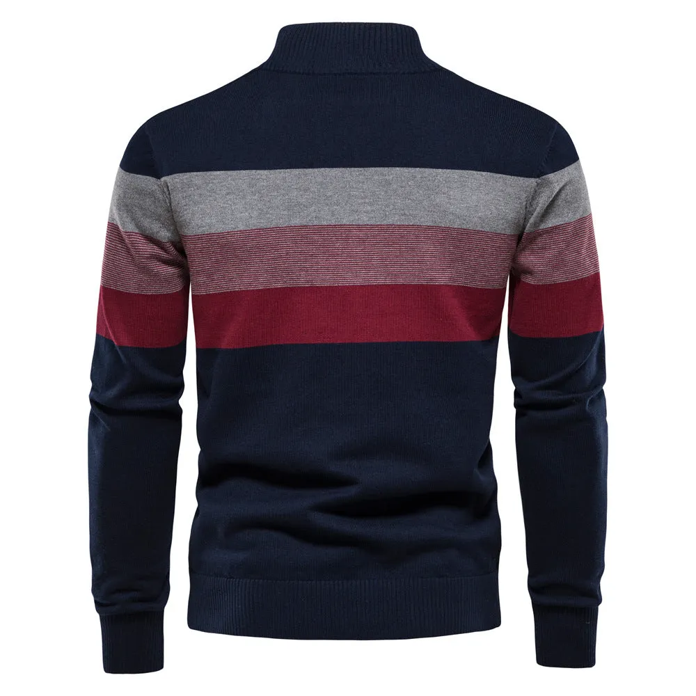 Classic Colorblock Half-Zip Sweater sold by Aha Selected product image thumbnail 5
