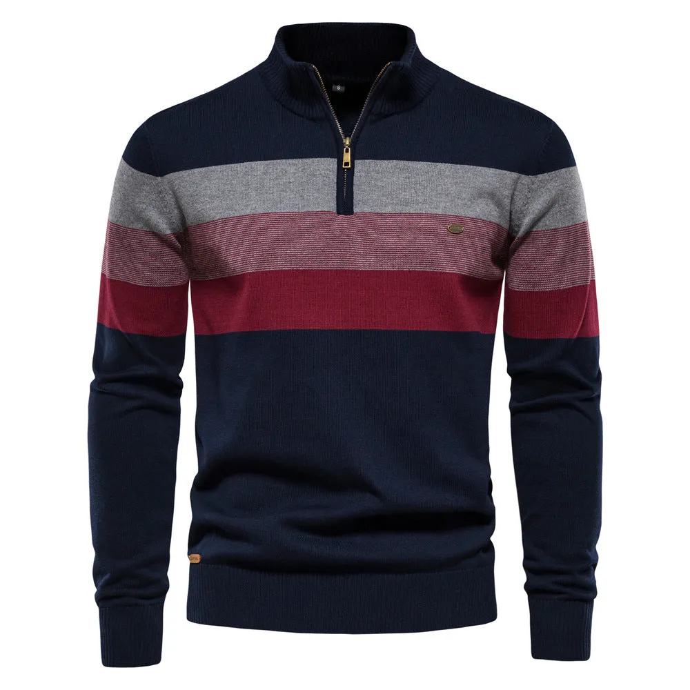Classic Colorblock Half-Zip Sweater sold by Aha Selected product image thumbnail 3