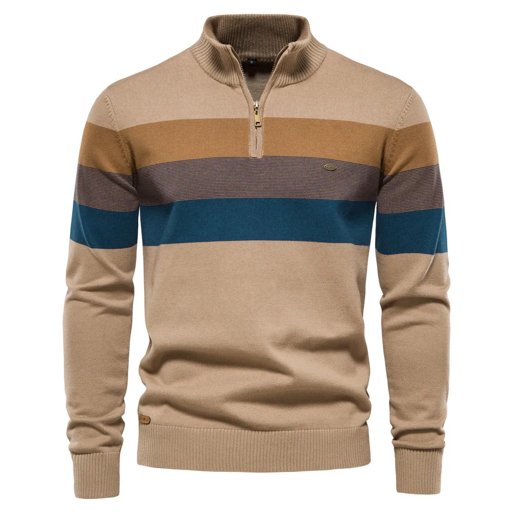 Classic Colorblock Half-Zip Sweater sold by Aha Selected product image thumbnail 2