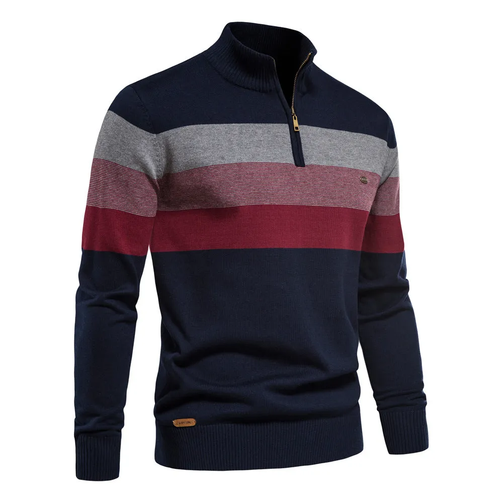 Classic Colorblock Half-Zip Sweater sold by Aha Selected product image thumbnail 4