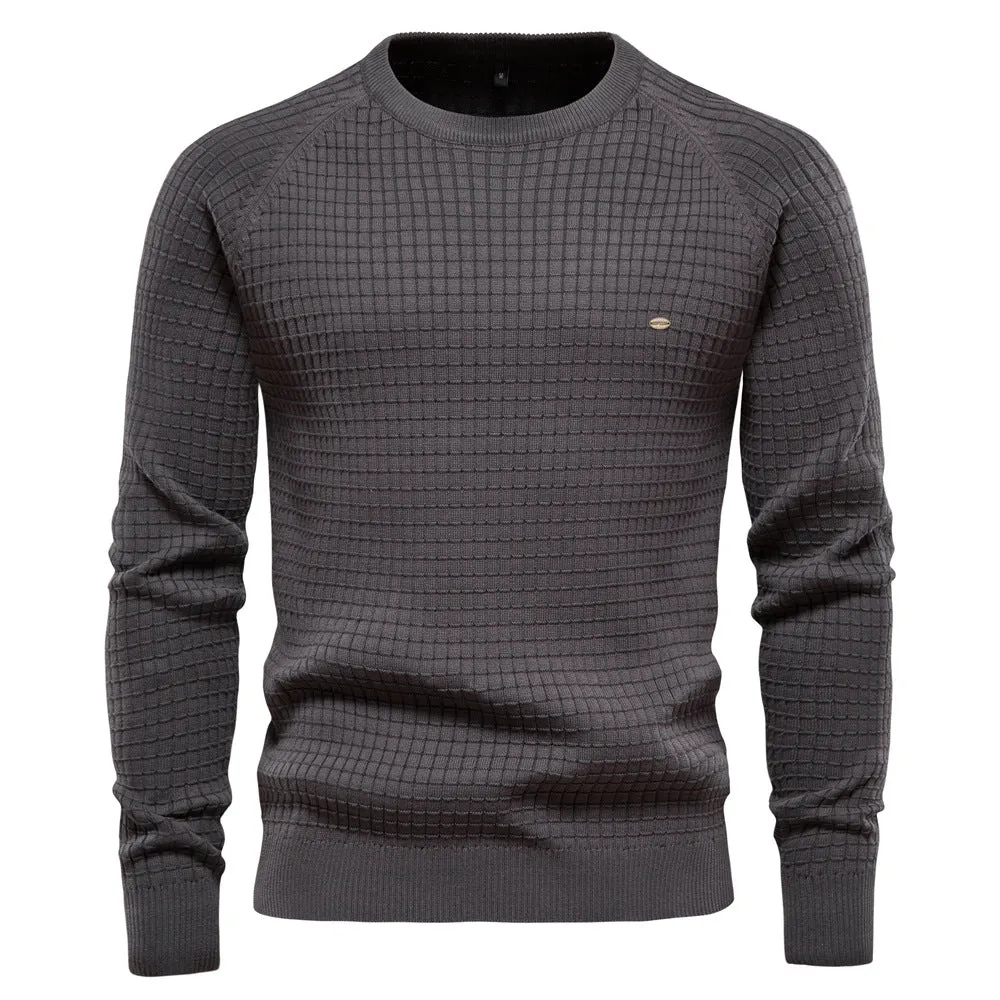 Classic Grid Crew Neck Sweater sold by Aha Selected product image thumbnail 2