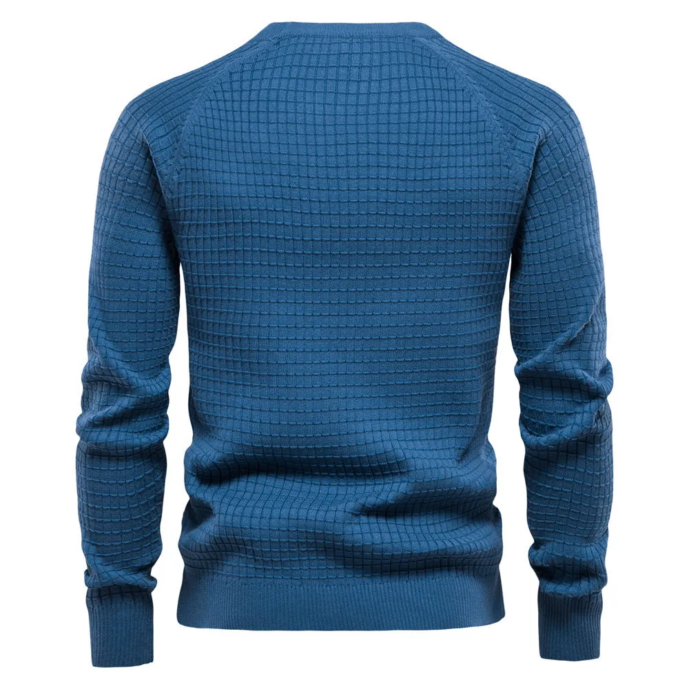 Classic Grid Crew Neck Sweater sold by Aha Selected product image thumbnail 5