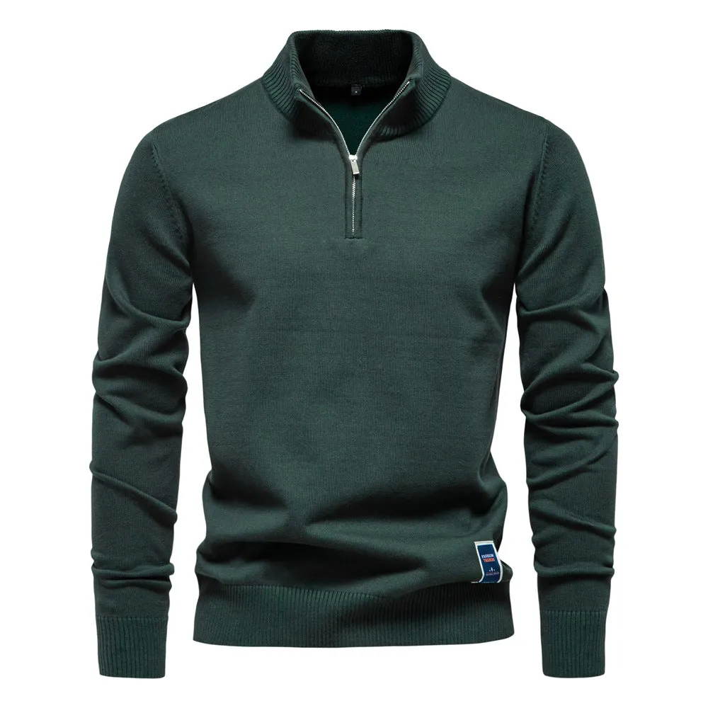 Classic Half-Zip Knit Sweater sold by Aha Selected product image thumbnail 4