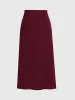 Woolen Slit Knit Midi Skirt sold by Aha Selected