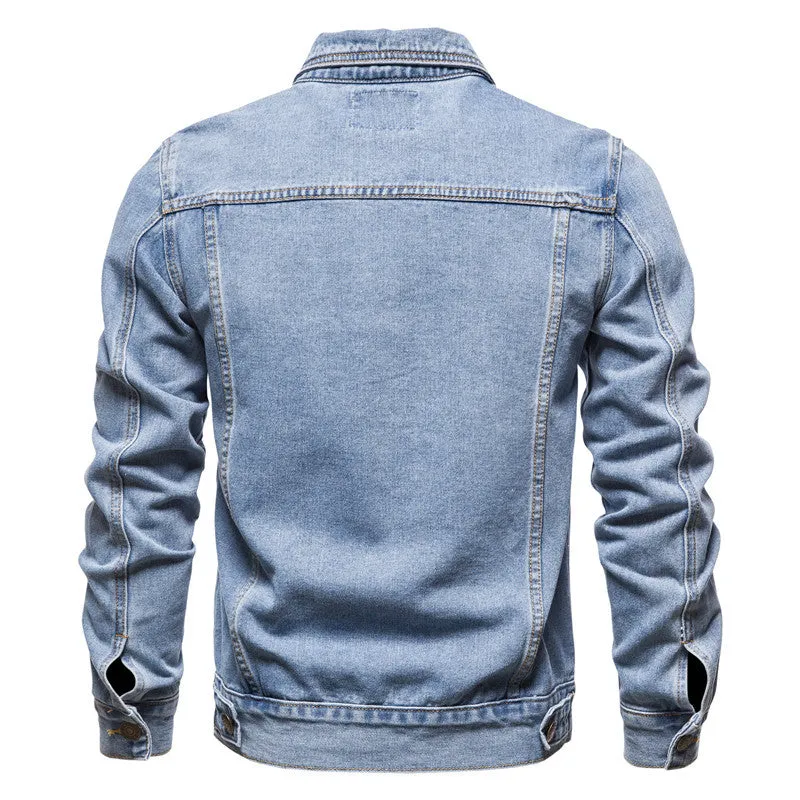 Casual Button-Up Denim Jacket sold by Aha Selected product image thumbnail 4