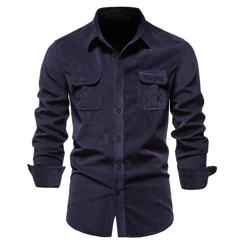 Classic Corduroy Button-Up Utility Shirt sold by Aha Selected product image thumbnail 2