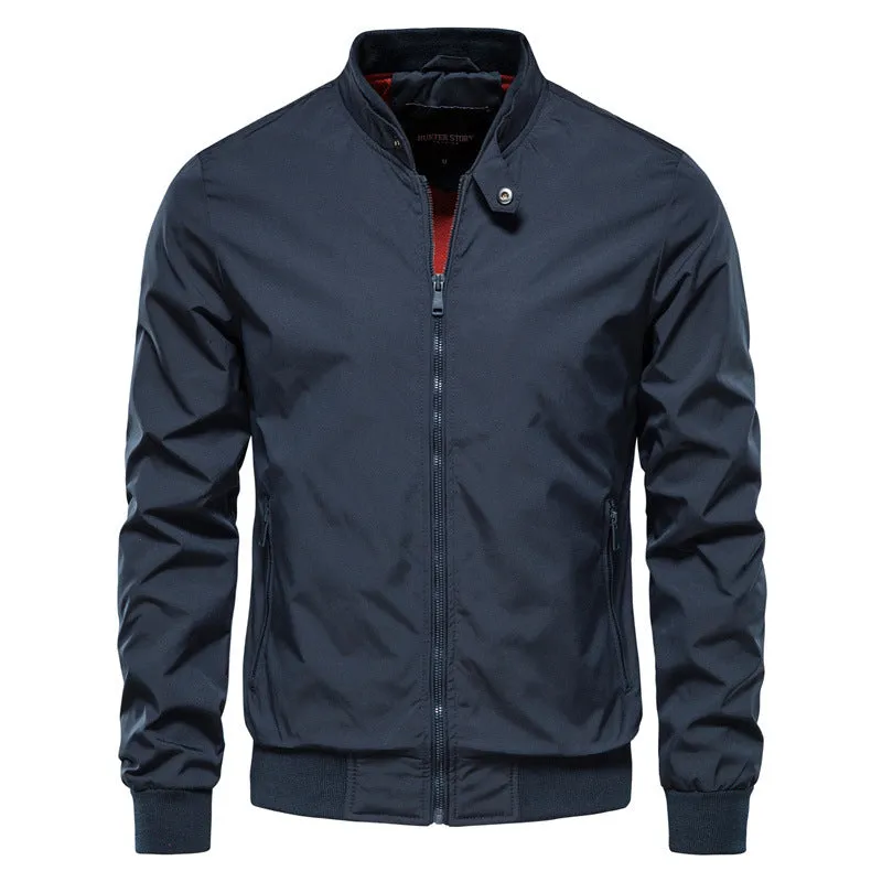 Casual Bomber Zip Jacket sold by Aha Selected