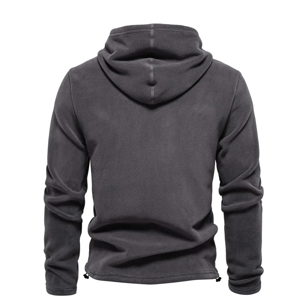 Essential Warm Fleece Hoodie sold by Aha Selected product image thumbnail 3