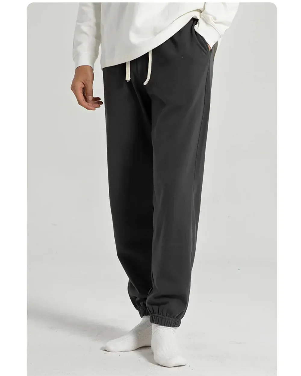 Classic Cotton Blend Joggers sold by Aha Selected