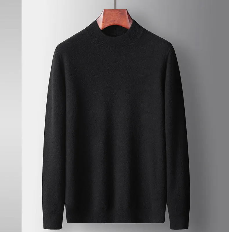 100% Wool Mid-Weight Mock Neck Sweater sold by Aha Selected product image thumbnail 3