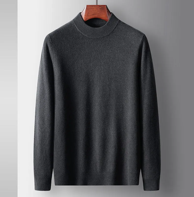 100% Wool Mid-Weight Mock Neck Sweater sold by Aha Selected product image thumbnail 2