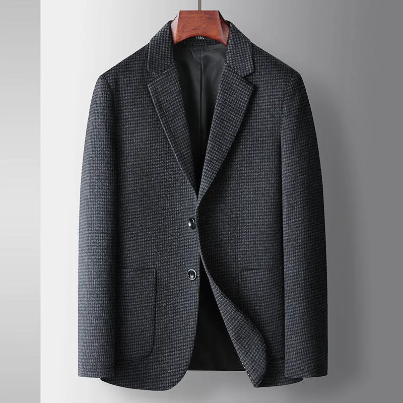 Classic Wool Blend Checked Blazer sold by Aha Selected product image thumbnail 2