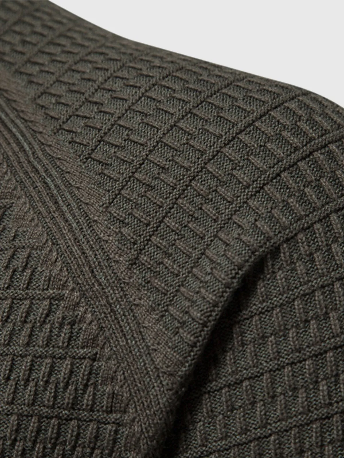 Men's Long Sleeve Stand Collar Cardigan Sweaters sold by Aha Selected product image thumbnail 3