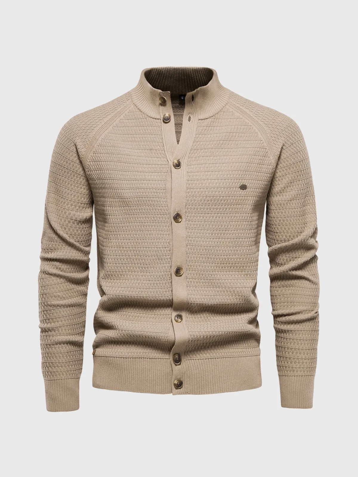 Men's Long Sleeve Stand Collar Cardigan Sweaters sold by Aha Selected product image thumbnail 2