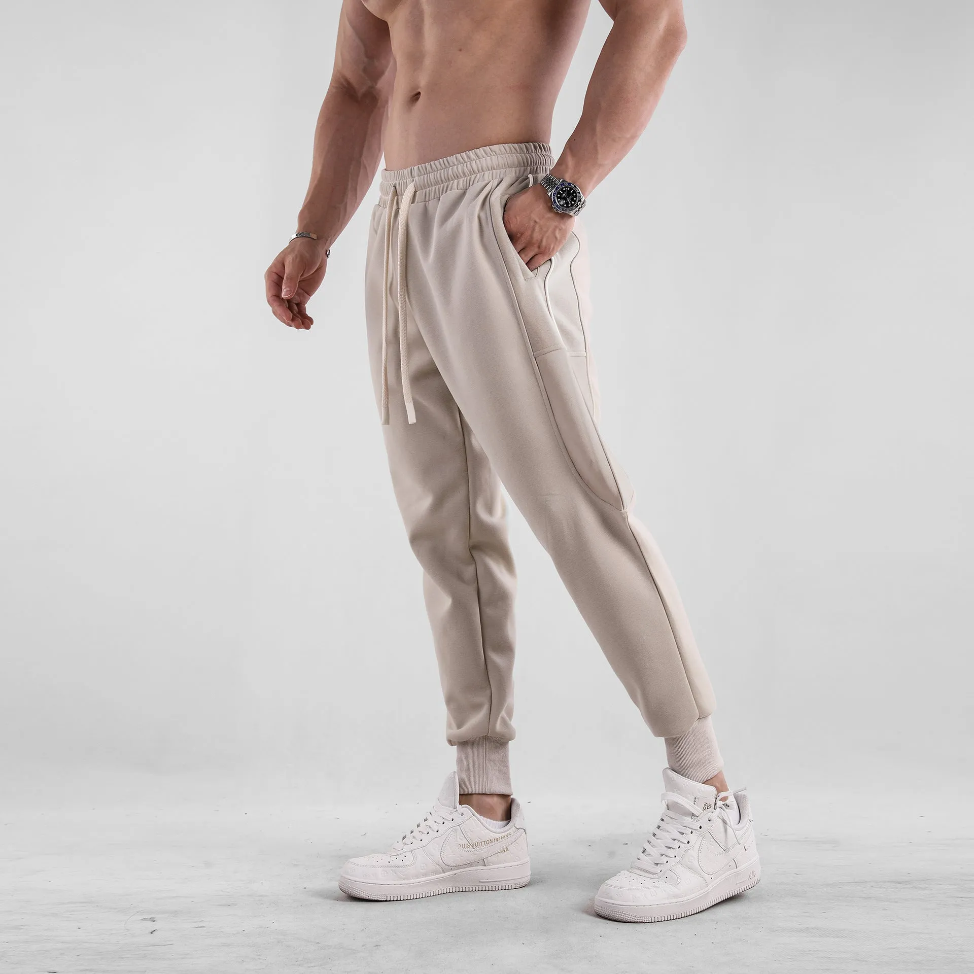 AthleticSoft Tapered Side-Pocket Joggers sold by Aha Selected product image thumbnail 4